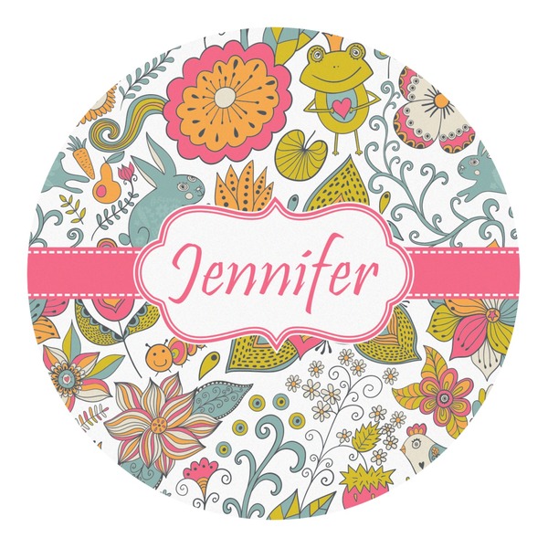 Custom Wild Garden Round Decal - Large (Personalized)