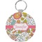 Wild Garden Round Plastic Keychain (Personalized)