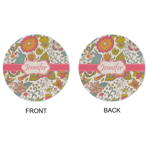 Wild Garden Round Linen Placemats - APPROVAL (double sided)