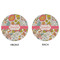 Wild Garden Round Linen Placemats - APPROVAL (double sided)