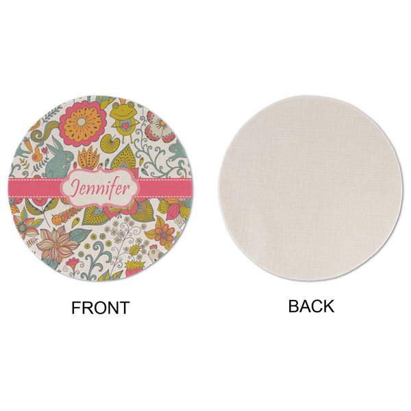 Wild Garden Round Linen Placemats - APPROVAL (single sided)