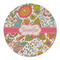 Wild Garden Round Linen Placemat (Personalized)
