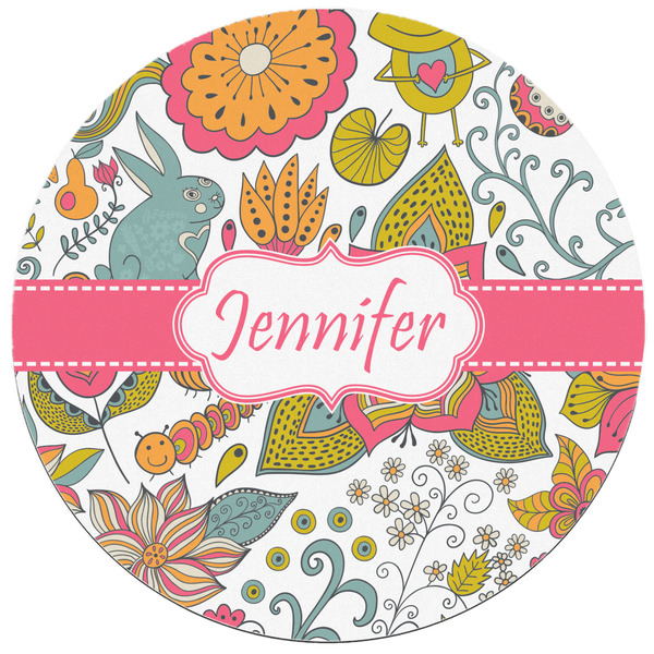 Wild Garden Round Mousepad - APPROVAL