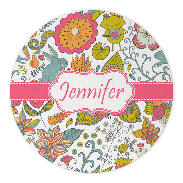 Wild Garden Round Paper Coaster - Approval