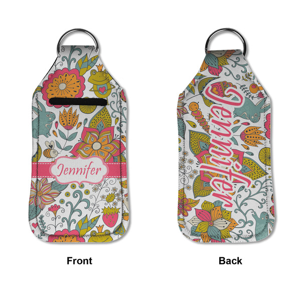 Wild Garden Sanitizer Holder Keychain - Large APPROVAL (Flat)