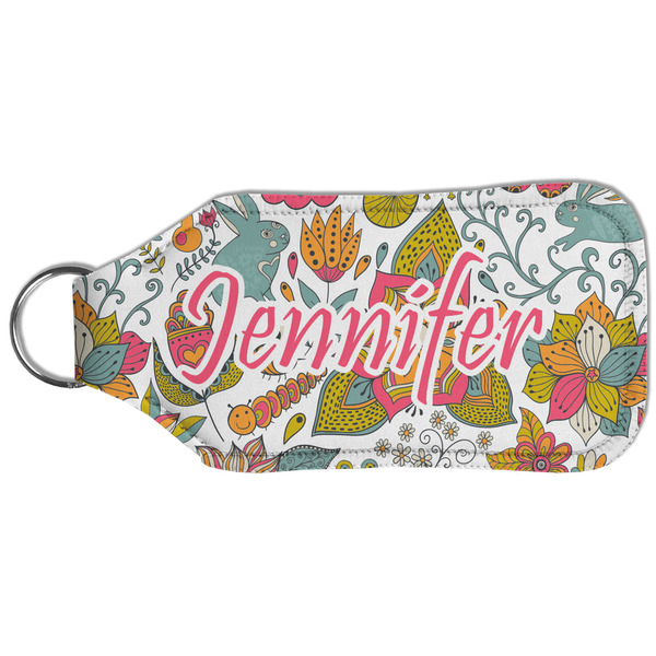 Wild Garden Sanitizer Holder Keychain - Large (Back)