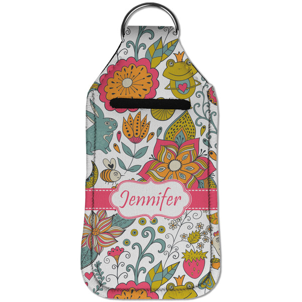 Wild Garden Sanitizer Holder Keychain - Large (Front)