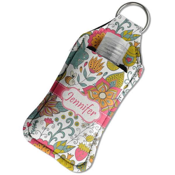 Wild Garden Sanitizer Holder Keychain - Large in Case