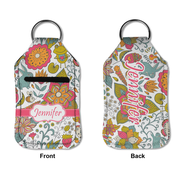 Wild Garden Sanitizer Holder Keychain - Small APPROVAL (Flat)