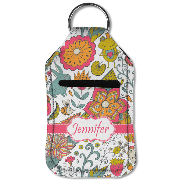 Wild Garden Sanitizer Holder Keychain - Small (Front Flat)