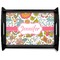 Wild Garden Black Wooden Tray - Large (Personalized)