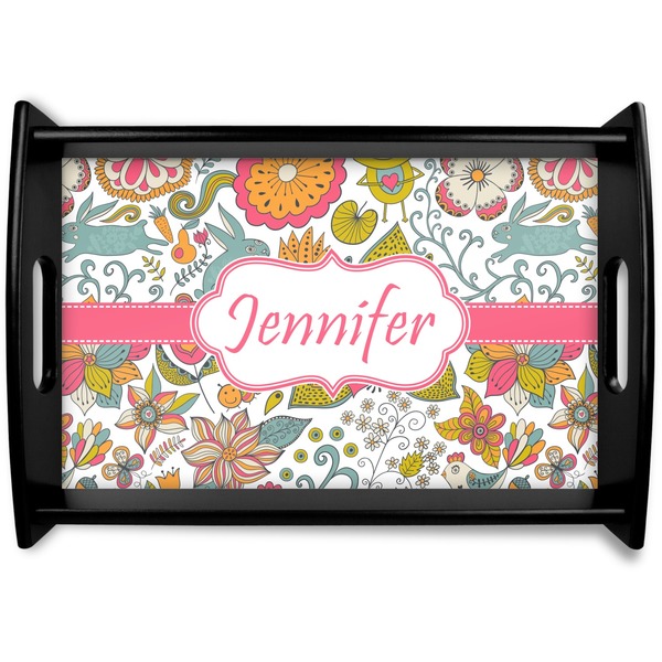 Custom Wild Garden Wooden Tray (Personalized)