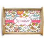 Wild Garden Natural Wooden Tray - Small (Personalized)