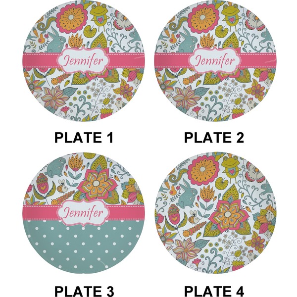 Wild Garden Set of Appetizer / Dessert Plates (Approval)