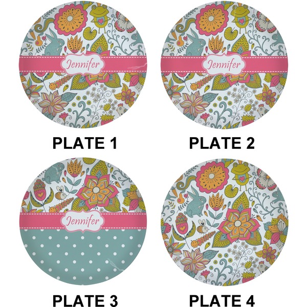 Wild Garden Set of Lunch / Dinner Plates (Approval)