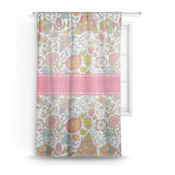 Custom Wild Garden Sheer Curtain