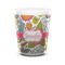 Wild Garden Ceramic Shot Glass - 1.5 oz - White - Set of 4 (Personalized)