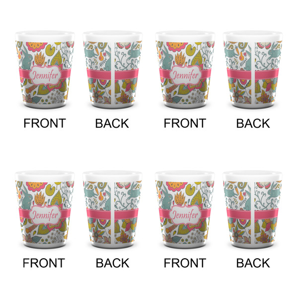 Wild Garden Shot Glass - White - Set of 4 - APPROVAL