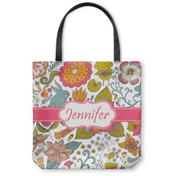Wild Garden Canvas Tote Bag - Medium - 16"x16" (Personalized)