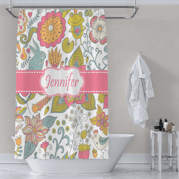 Wild Garden Shower Curtain Lifestyle