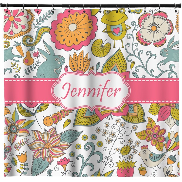 Custom Wild Garden Shower Curtain - 71" x 74" (Personalized)