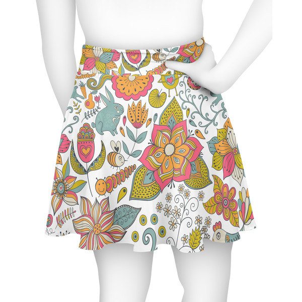Wild Garden Skater Skirt - Back