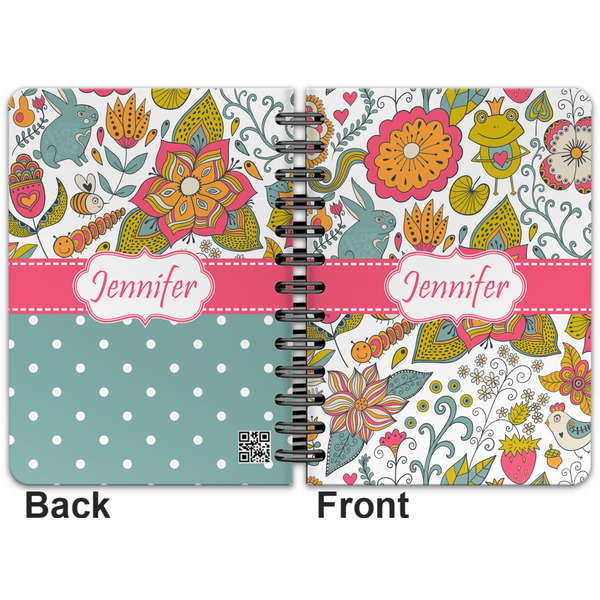 Wild Garden Spiral Journal 5 x 7 - Apvl