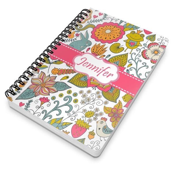Wild Garden Spiral Journal 7 x 10 - Main