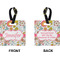 Wild Garden Square Luggage Tag (Front + Back)