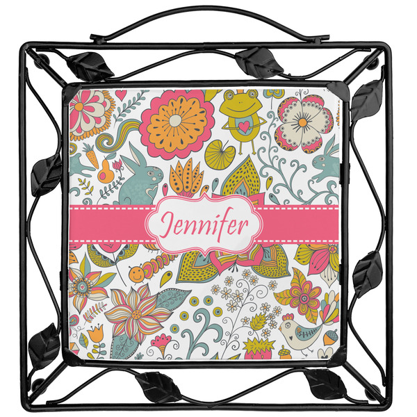 Custom Wild Garden Square Trivet (Personalized)