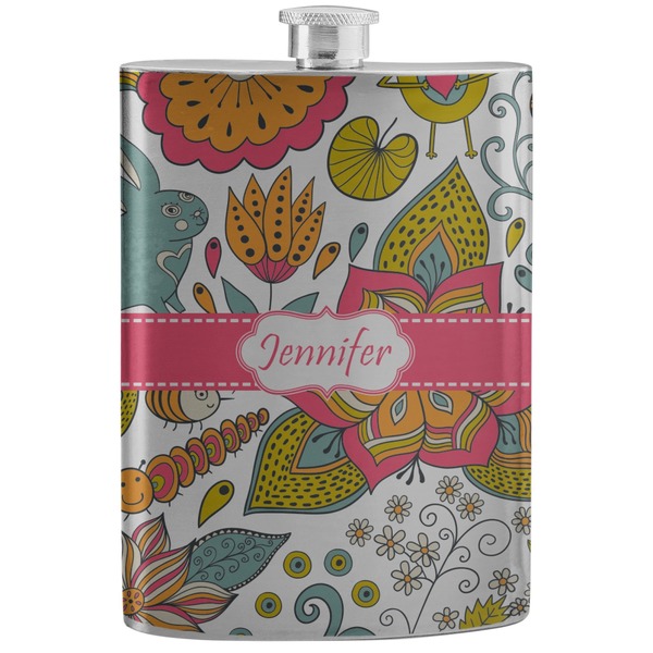 Custom Wild Garden Stainless Steel Flask (Personalized)