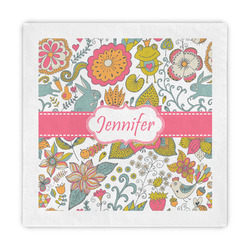 Wild Garden Standard Decorative Napkins (Personalized)