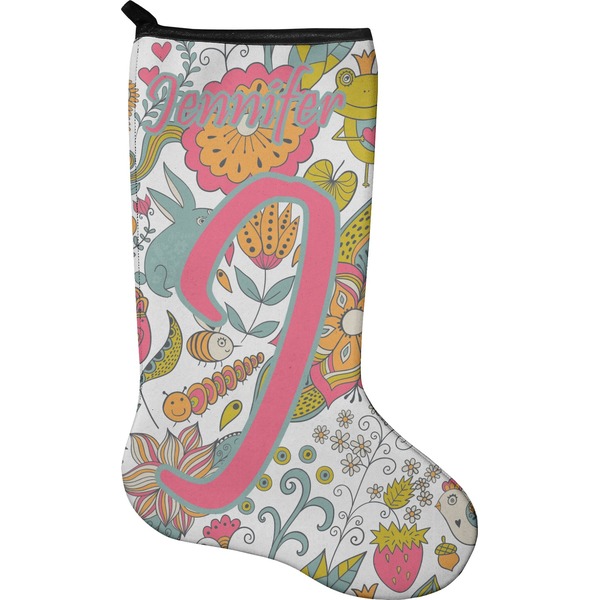 Custom Wild Garden Holiday Stocking - Single-Sided - Neoprene (Personalized)