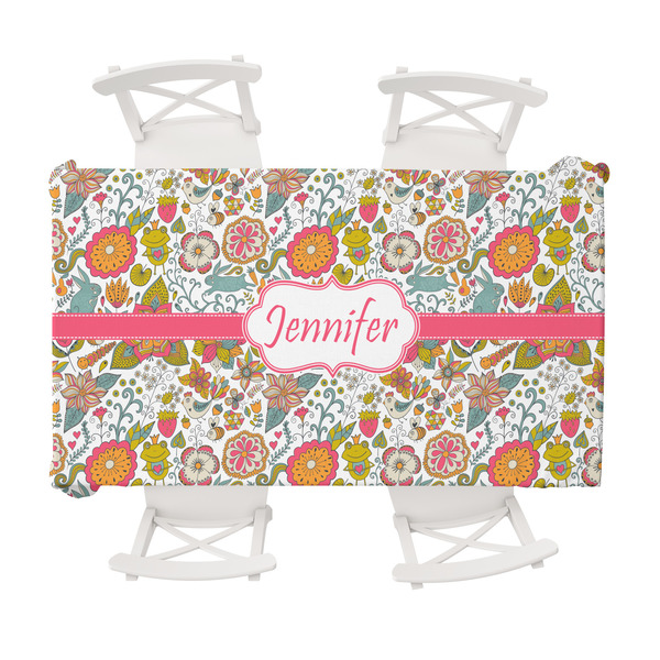 Custom Wild Garden Tablecloth - 58"x102" (Personalized)
