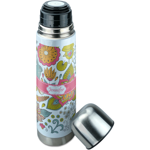 Wild Garden Thermos - Lid Off