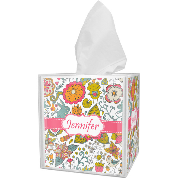 Custom Wild Garden Tissue Box Cover (Personalized)