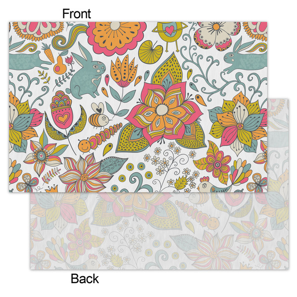 Wild Garden Tissue Paper - Lightweight - Small - Front & Back