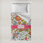 Wild Garden Toddler Duvet Cover w/ Name or Text