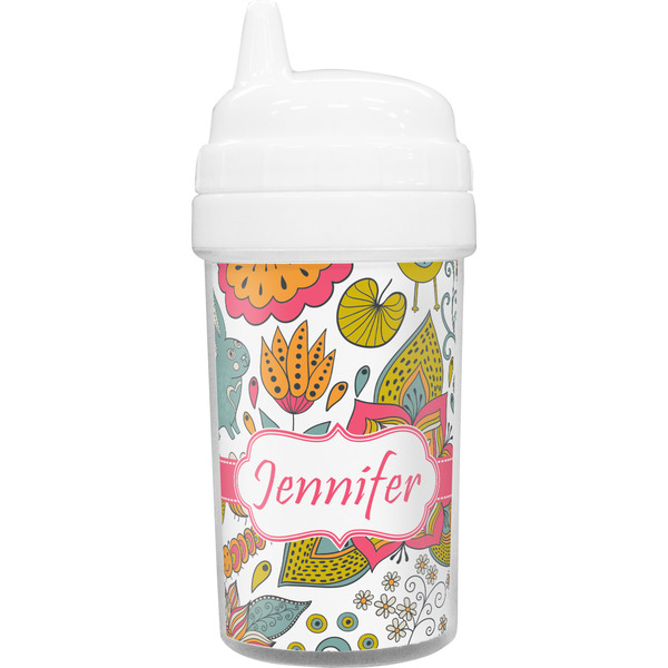 Custom Wild Garden Toddler Sippy Cup (Personalized)