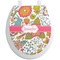 Wild Garden Toilet Seat Decal - Round (Personalized)
