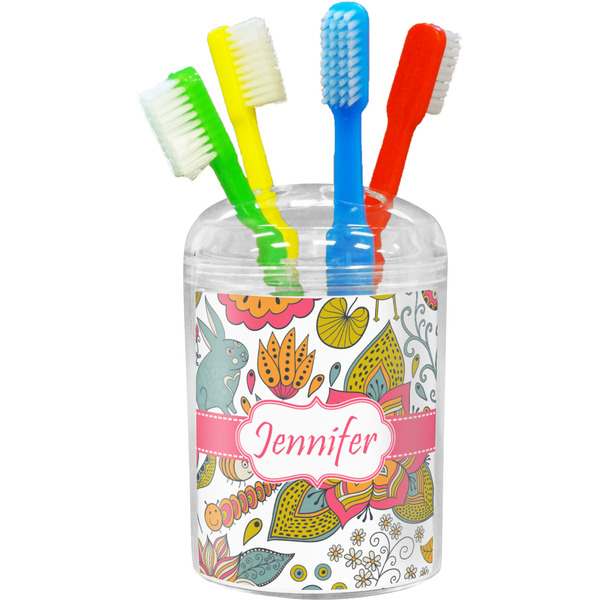 Custom Wild Garden Toothbrush Holder (Personalized)