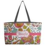 Wild Garden Beach Totes Bag - w/ Black Handles (Personalized)