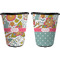 Wild Garden Trash Can Black - Front and Back - Apvl
