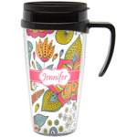 Wild Garden Acrylic Travel Mug with Handle (Personalized)