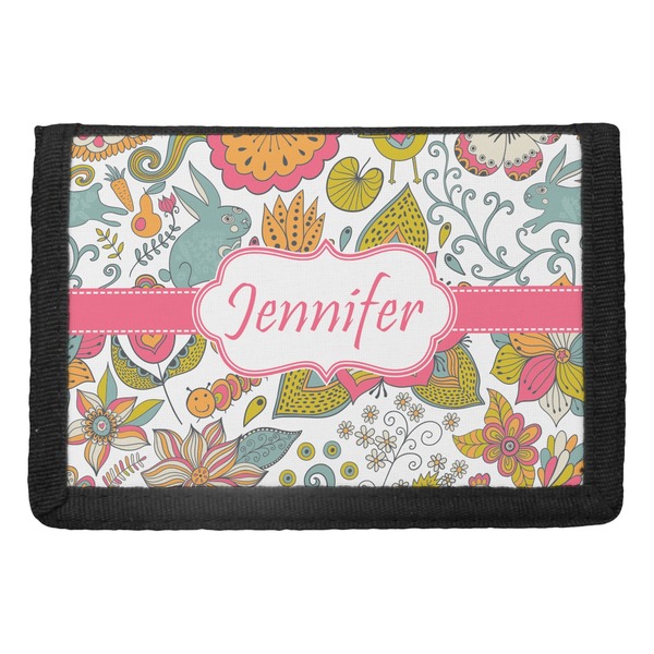 Custom Wild Garden Trifold Wallet (Personalized)
