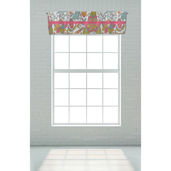 Wild Garden Valance - On window