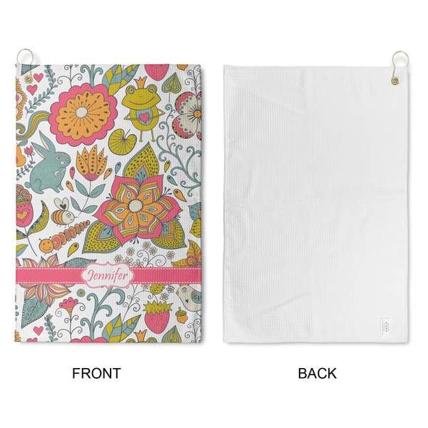 Wild Garden Waffle Weave Golf Towel - Approval