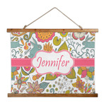Wild Garden Wall Hanging Tapestry - Wide (Personalized)