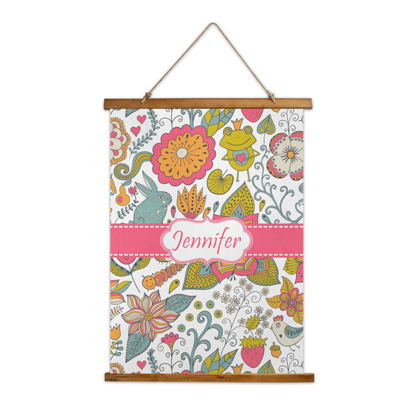 Custom Wild Garden Wall Hanging Tapestry - Tall (Personalized)