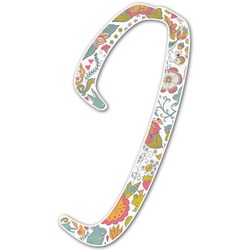 Wild Garden Letter Decal - Large (Personalized)